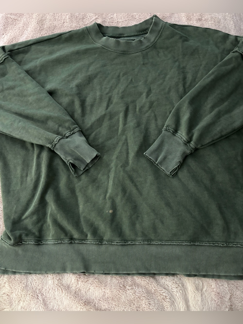 aerie Forest Green Women's Crewneck Sweatshirt
